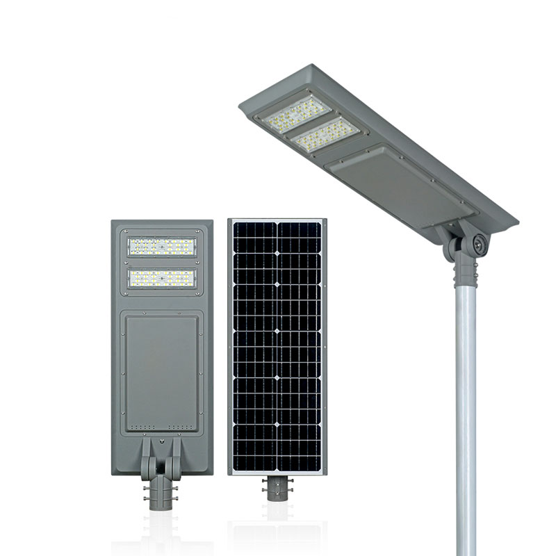 BT series smart MPPT CE Waterproof 80W adjustable Motion Sensor Remote Control Integrated lithium battery Solar led Street Light,all in one Solar Street Light,LiFePO4 solar lamp,Solar Garden Light,led urban lights,led road luminaires,led street lamp,five years warranty