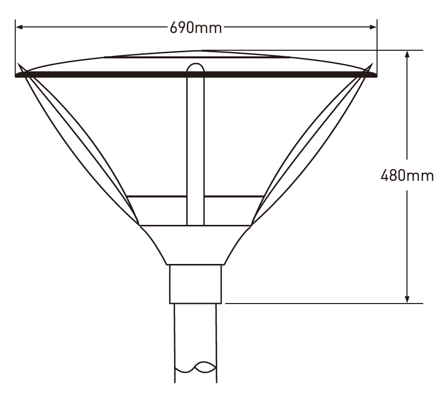 G06 series CE CB ENEC IP66 IK08 120W 130LM/W adjustable dia-cast aluminum photocell dimmable solar led garden light,led decorative luminaires,led pendant lamp,led parking lights,eight years warranty,tool-free maintenance,class II.